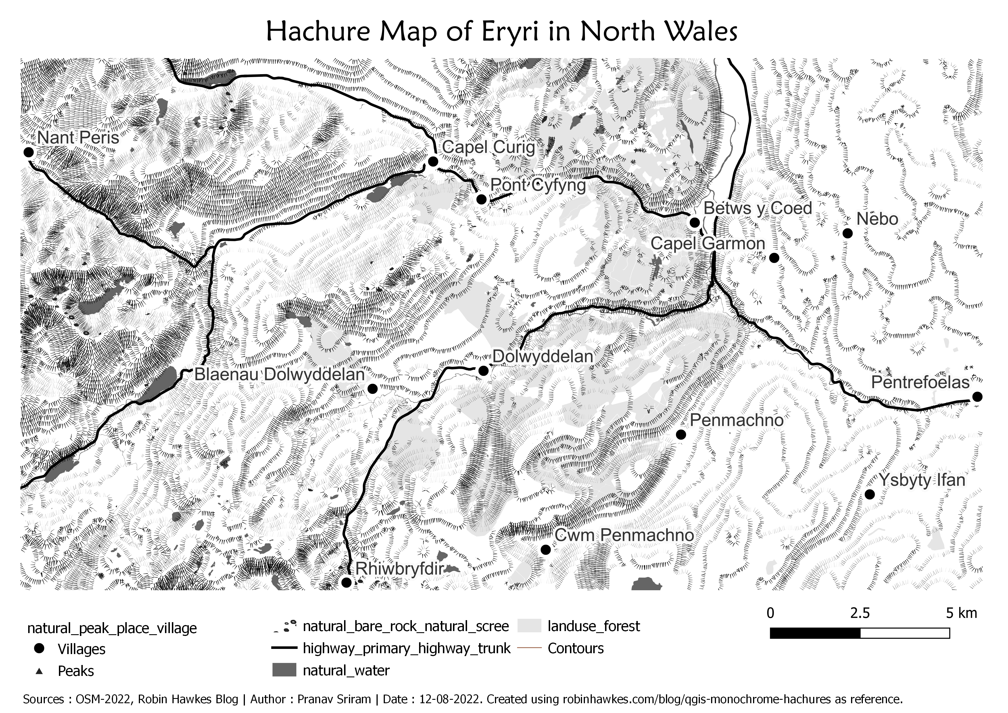 Hachure Map